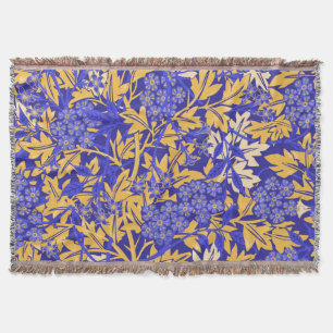 Couverture Bleu vif ornemental et jaune or