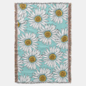Couverture Bleu Vintage marguerite (devant Vertical)