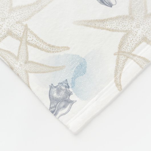 Couverture bleue blanche d'ouatine de plage de (Coin)