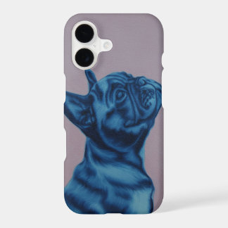 Couverture bleue d'iPhone de Frenchie