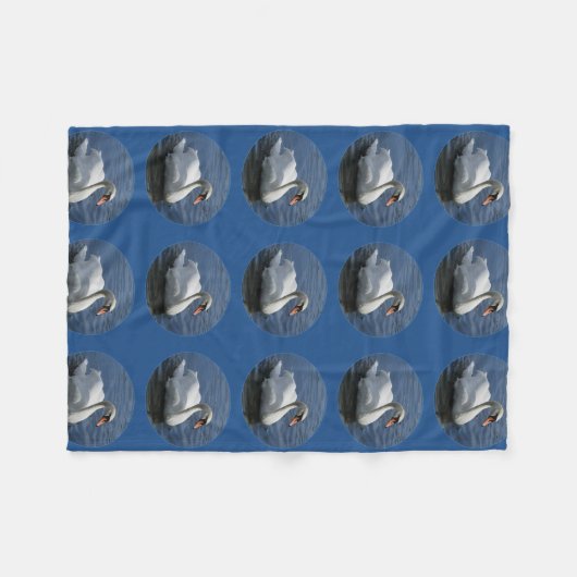 Couverture bleue d'ouatine de cygne (Devant (Horizontal))
