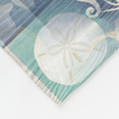 Couverture bleue d'ouatine de mer d'Aqua d'endroit (Coin)