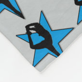 Couverture bleue d'ouatine de pom-pom girl (Coin)