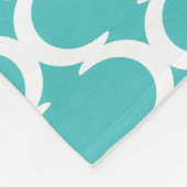 Couverture bleue d'ouatine modelée par Marocain (Coin)