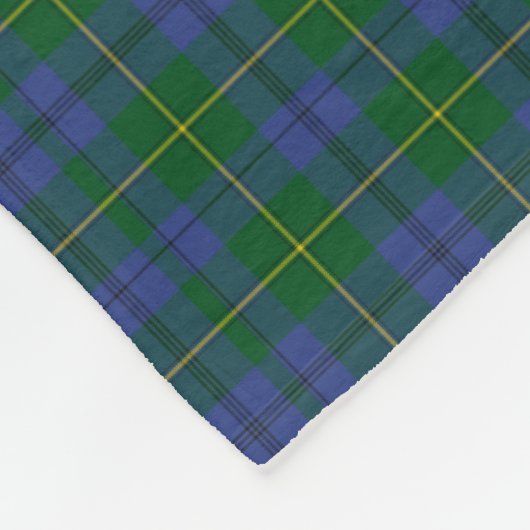Couverture bleue et verte d'ouatine de plaid de (Coin)
