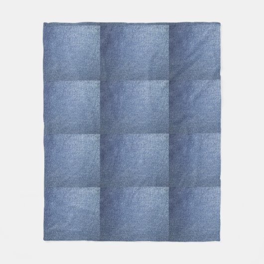 Couverture bleue Jean Throw (Devant)