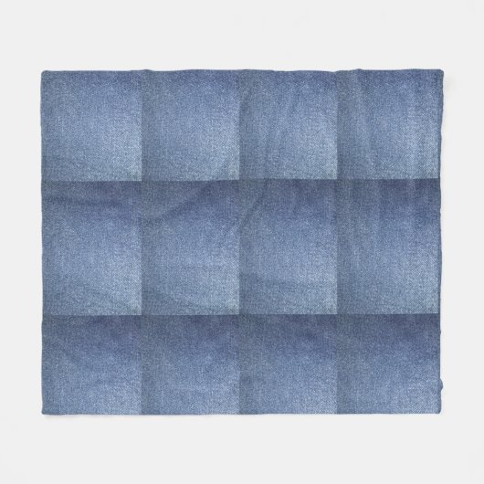 Couverture bleue Jean Throw (Devant (Horizontal))