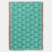 Couverture Bloc de coquillages spiraux Impression, Turquoise  (devant Vertical)