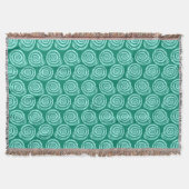 Couverture Bloc de coquillages spiraux Impression, Turquoise  (Devant)