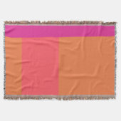 Couverture Blocs De Couleur Rose Et Orange Chaud (Devant)
