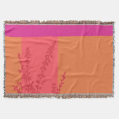 Couverture Blocs De Couleurs Feuille Rose Et Orange Chaud (Devant)