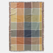 Couverture Bloque de Couleurs Automnales Moderne Tendance (devant Vertical)