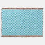 Couverture Blue and white diamond-patterned blanket (Devant)
