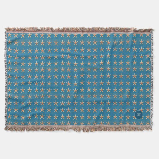 Couverture Blue Beach Shell Starfish Égypte Motifs (Devant)