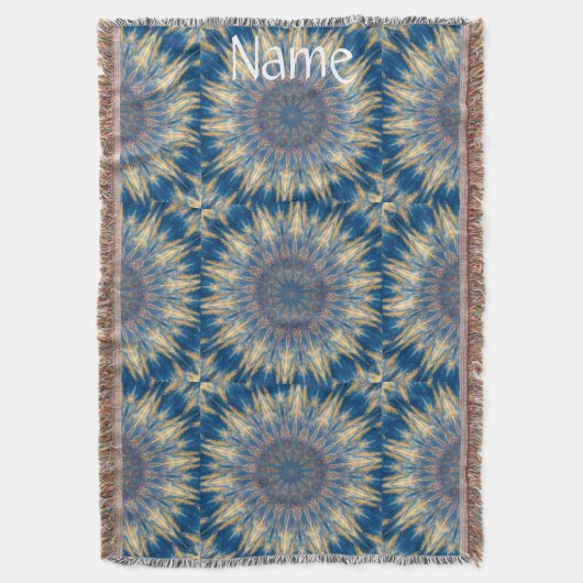 Couverture Blue Chakra Kaleidoscope Thunder_Cove (devant Vertical)