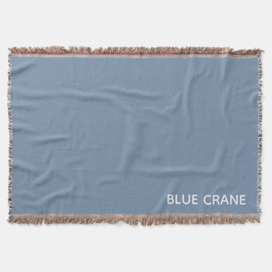 Couverture Blue Crane bleu color (Devant)