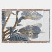 Couverture Blue Floral Design Plant (Devant)