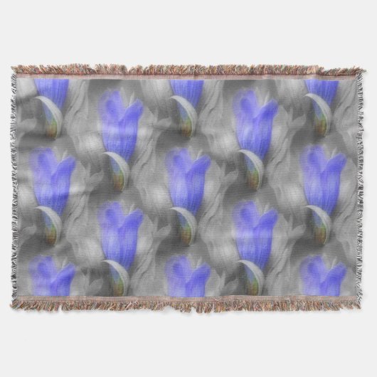 Couverture Blue Gentian Flower Nature Motif (Devant)