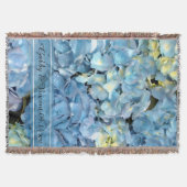 Couverture Blue Hydrangea Floral Mariage Keepsaké (Devant)