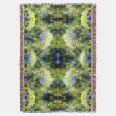 Couverture Blue Hydrangea Flower Abstrait (devant Vertical)