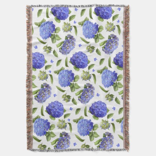 Couverture Blue Hydrangeas (devant Vertical)