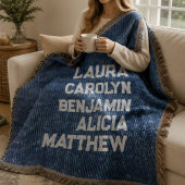 Couverture Blue jeans Grandchildren's names simple modern