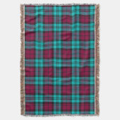 Couverture Blue Red Campbell Tartan Blackwatch Plaid (devant Vertical)