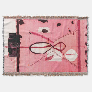 Couverture Blush Kilim : Art du patrimoine marocain rose