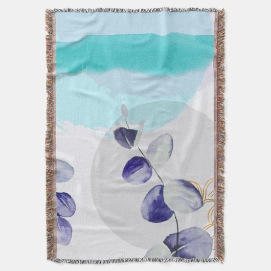 Couverture Boho botanique cyan violet (devant Vertical)