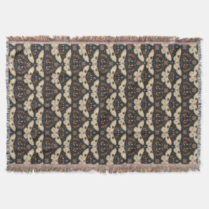 Couverture Boho Botanique de cuisine de teigne foncée Motif