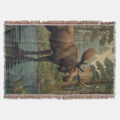 Couverture Boho de l'orignal rustique boho forêt verte (Devant)