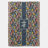 Couverture Boho Feathered Whimsy Blanket tissée (devant Vertical)