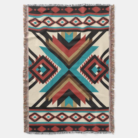Couverture Boho Geometric (devant Vertical)