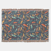 Couverture Boho Hippie Motif de plume (Devant)