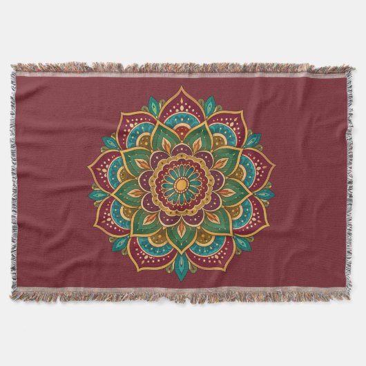 Couverture Boho Mandala Hippie Boho (Devant)