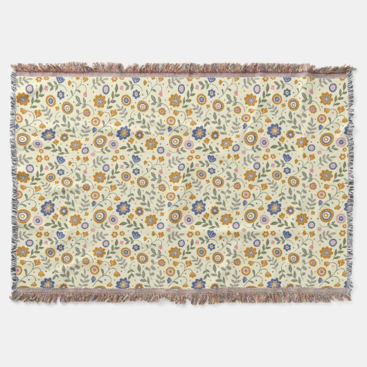 Couverture Boho motif 01,w Lyellow BG (Devant)