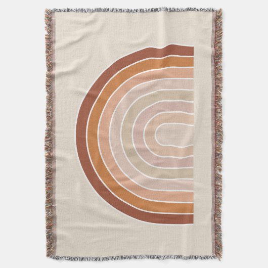 Couverture Boho Rainbow Beige Terracotta (devant Vertical)