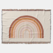 Couverture Boho Rainbow Beige Terracotta (Devant)