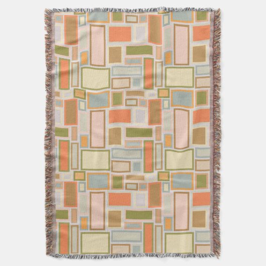 Couverture Boho Rectangles (devant Vertical)