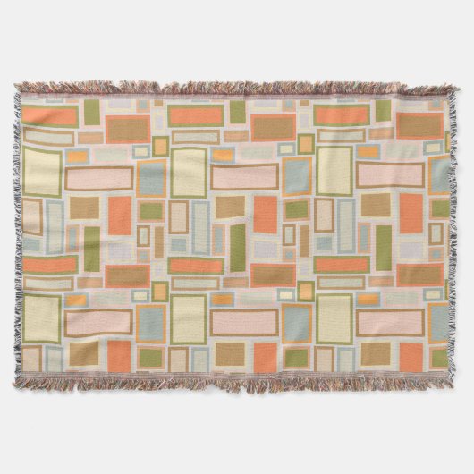 Couverture Boho Rectangles (Devant)