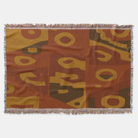 Couverture Boho Tribal Motif Lance Blanket (Devant)