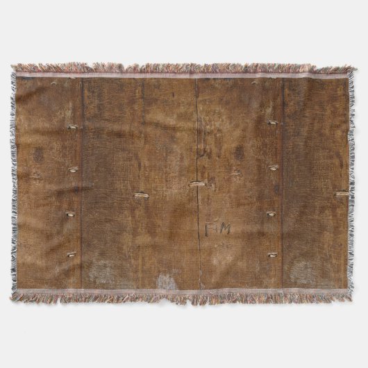 Couverture Bois antique avec (ou sans) vos initiales (Devant)