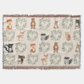 Couverture Bois Bébé Forêt Animal (Devant)