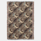 Couverture bois de grange rustique étoile western cowboy fleu (devant Vertical)
