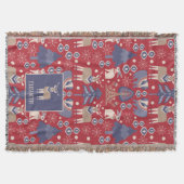 Couverture Bois nordique scandinave Personnalisé (Devant)