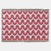 Couverture Bold Retro Modern Motif in Pinks (Devant)