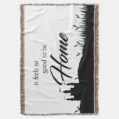 Couverture Bon pour être à la maison noir blanc calligraphie  (devant Vertical)