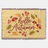 Couverture Bonjour Automne Champignon Automne Automne Couleur (Devant)