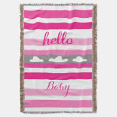 Couverture Bonjour bébé Personnalisé Moderne Roses Clouds ray (devant Vertical)