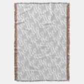 Couverture Bonjour mignonne gris et blanc Bonjour cadeaux (devant Vertical)